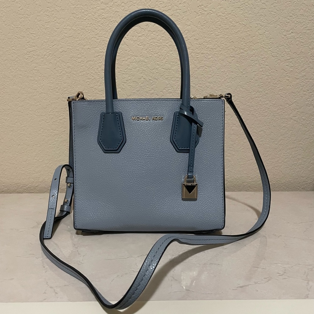 Blue Michael Kors Purse